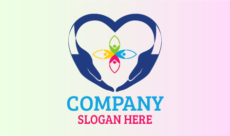 Güvenli Mavi Kalp Kar Amacı Gütmeyen Logosu