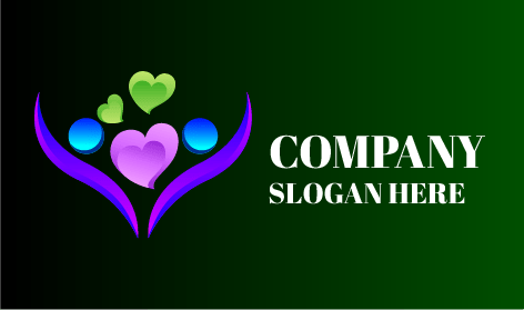 Logotipo Sem Fins Lucrativos De Coração Triplo