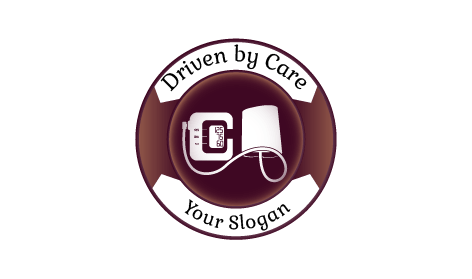 Logo Infermieristico Per Il Monitoraggio Della Pressione Sanguigna