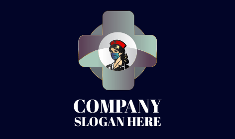 Masked Medical Nursing Logo