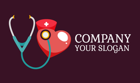 Logo Infermieristico Del Cuore Rosso