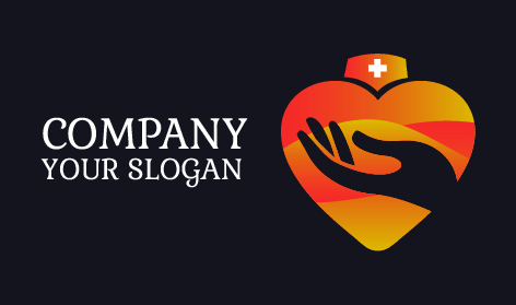 Logo Infermieristico Con Segno Più Bianco