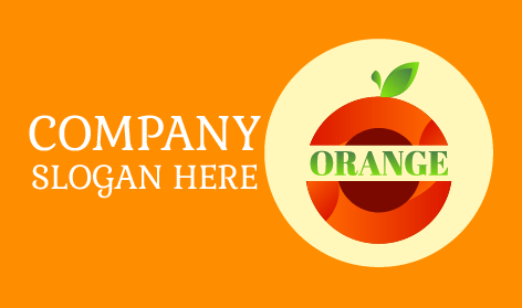 Bold Orange Text Logo