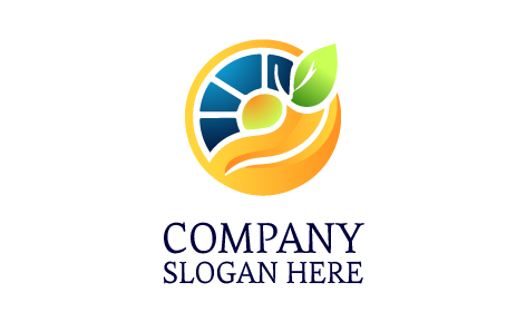 Logotipo Saboroso De Laranja Cítrica