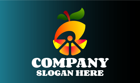 Gradient Sliced Orange Logo