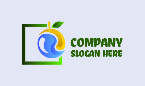 Yeşil Kare Turuncu Logo