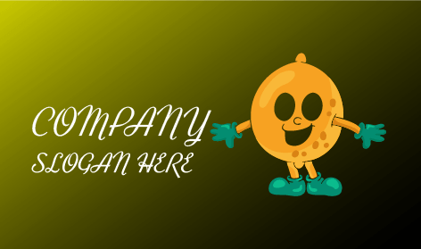 Mutlu Portakal Maskot Logosu