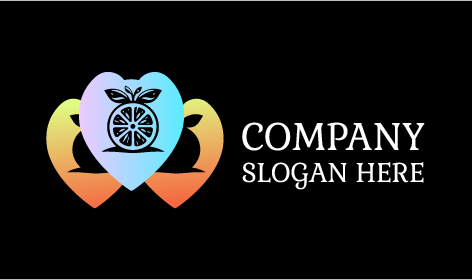 Logotipo Naranja Con Forma De Hoja