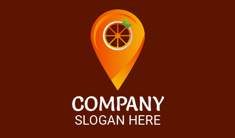 Navigation Sign Orange Logo