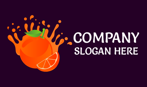Orange Juice Splash Logo