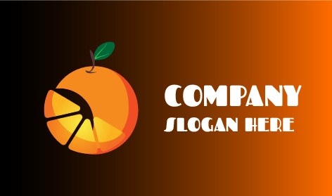 Logotipo De Fruta Naranja Premium