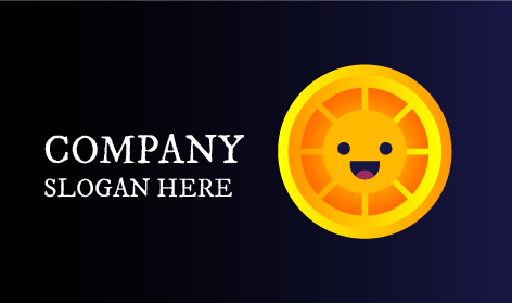 Logo Emoji Orange Souriant