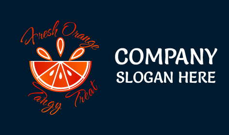Vibrant Orange Drops Logo