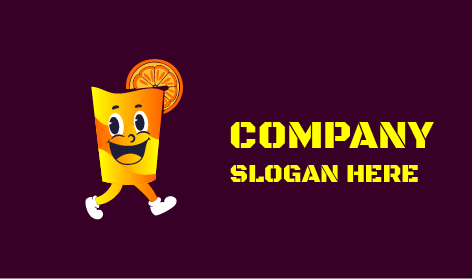 Logotipo De Vaso Naranja Andante