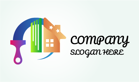 Logo Blue Half Moon Painter