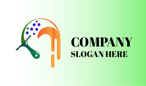 Dripping Color Painter Logo