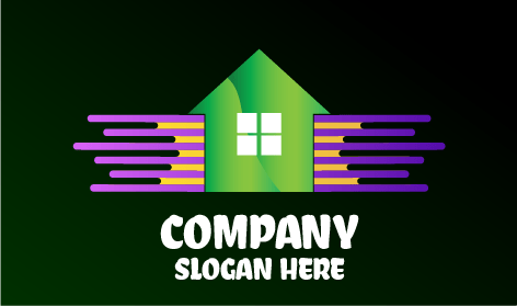 Logo Per Imbianchini A Strisce Bicolore