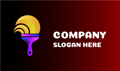 Flat Brush Painter Logo