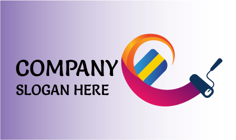 Logo Pittore Viola Magenta Lucido