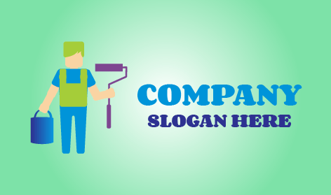 Green Haired Painter Logo