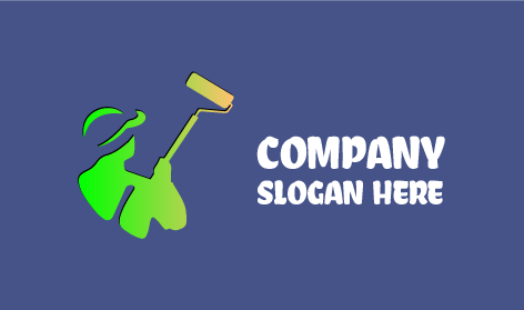 Green Silhouette Painter Logo