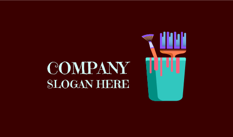 Logo De Peintre en Taches Roses