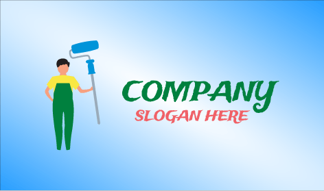 Logotipo Do Pintor Profissional