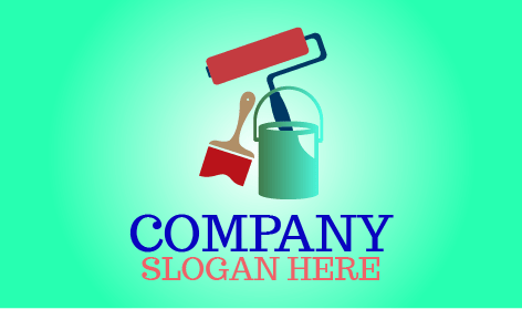 Red Painter Brushes Logo