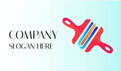 Logo Pelukis Kuas Cat Dinding