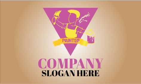 Yellow Dynamic Painter Logo