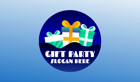 Logótipo De Presentes Para Festa De Aniversário