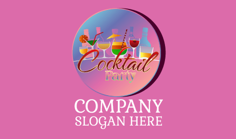 Logo De Soirée Cocktail Animée