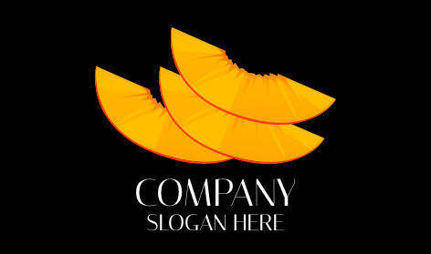 Logotipo De Rodajas De Durazno