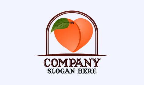 Logotipo Elegante De Durazno