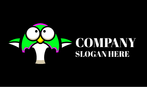 Angry Mood Penguin Logo