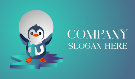 Bright Beak Penguin Logo