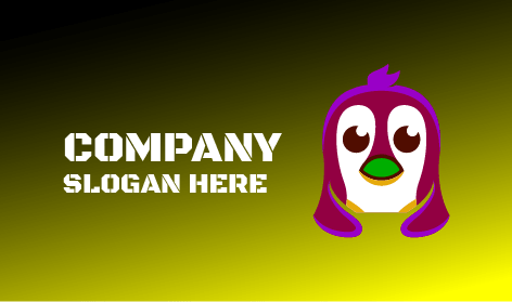 Logotipo De Pingüino De Pico De Color