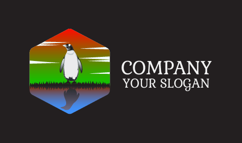 Colorful Penguin Logo