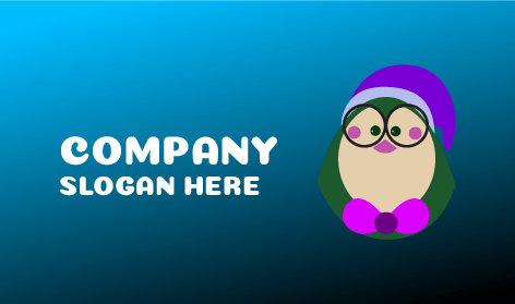 Logo Penguin Gemuk Yang Lucu