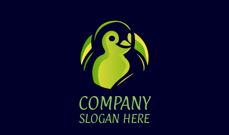 Green Details Penguin Logo