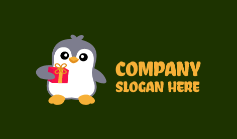 Lovely Gift Penguin Logo