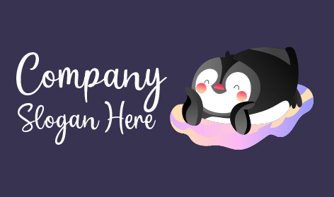 Penguin Smiley Cheeks Logo