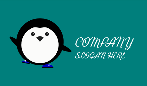 Round Body Penguin Logo