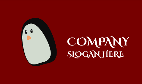 Silver Dancing Penguin Logo