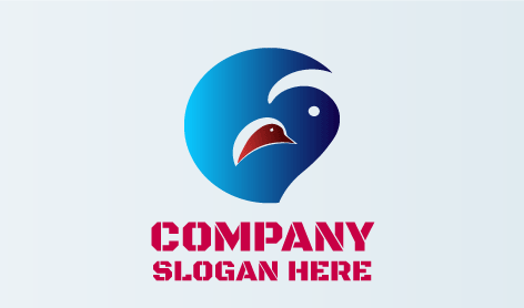 Sleek Penguin Beak Logo