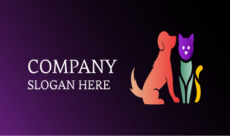 Adorable Cat Dog Logo