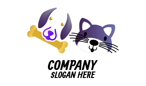 Logo Cane Gatto Grigio