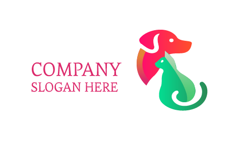 Sofistike Kedi Köpek Logosu