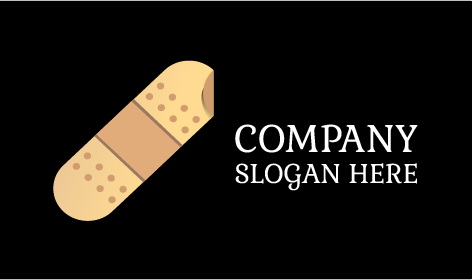 Logotipo Farmacêutico De Bandagem Plástica