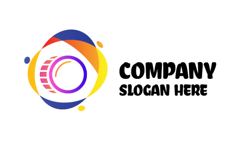 Abstraktes Fotokamera-Logo